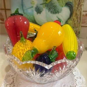 Vintage Glass Lemon from Prague